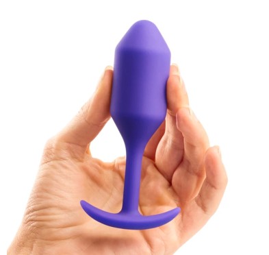 Plug analny - B-Vibe Snug Plug 2 Purple